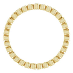 10K Yellow Gold 1/8 CTW Natural Diamond Eternity Band Size 5.75