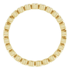 10K Yellow Gold 1/4 CTW Natural Diamond Eternity Band Size 5.75