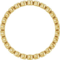 10K Yellow Gold 1/4 CTW Natural Diamond Eternity Band Size 7