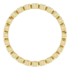 10K Yellow Gold 1/3 CTW Natural Diamond Eternity Band Size 7.25