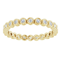 10K Yellow Gold 1/3 CTW Natural Diamond Eternity Band Size 7.5
