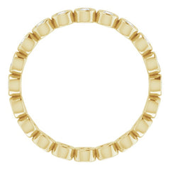 10K Yellow Gold 1/3 CTW Natural Diamond Eternity Band Size 5.75