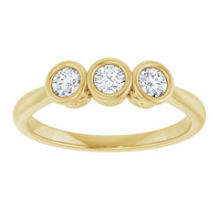 10K Yellow Gold 1/4 CTW Natural Diamond Anniversary Band