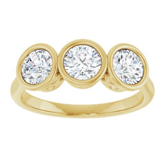 10K Yellow Gold 1 3/8 CTW Natural Diamond Anniversary Band