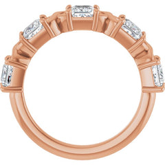 10K Rose Gold 1 1/2 CTW Natural Diamond Anniversary Band