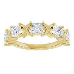 10K Yellow Gold 1 1/2 CTW Natural Diamond Anniversary Band
