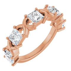 10K Rose Gold 1 9/10 CTW Natural Diamond Anniversary Band
