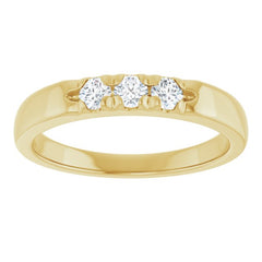 10K Yellow Gold 1/5 CTW Natural Diamond Anniversary Band