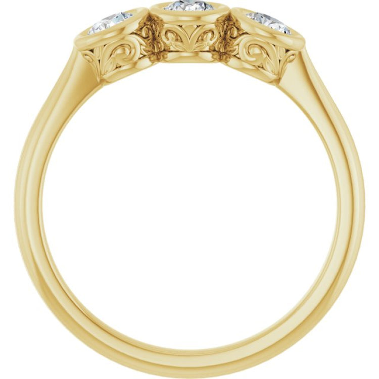 10K Yellow Gold 3/8 CTW Lab-Grown Diamond Anniversary Band