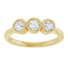 10K Yellow Gold 3/8 CTW Lab-Grown Diamond Anniversary Band