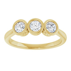 10K Yellow Gold 1/2 CTW Lab-Grown Diamond Anniversary Band