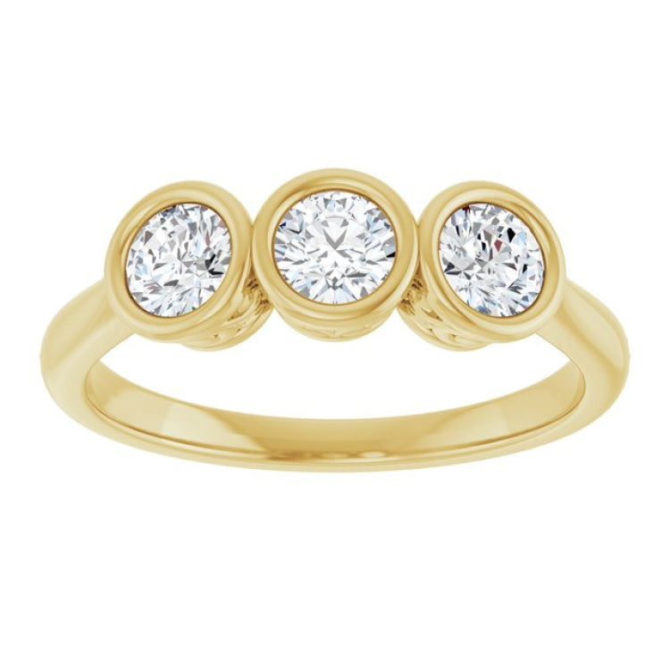 10K Yellow Gold 1/2 CTW Lab-Grown Diamond Anniversary Band