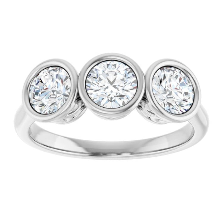 10K White Gold 1 1/2 CTW Lab-Grown Diamond Anniversary Band