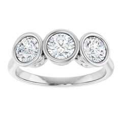 10K White Gold 1 1/2 CTW Lab-Grown Diamond Anniversary Band