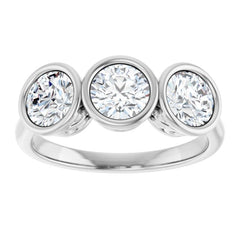 10K White Gold 1 1/2 CTW Lab-Grown Diamond Anniversary Band