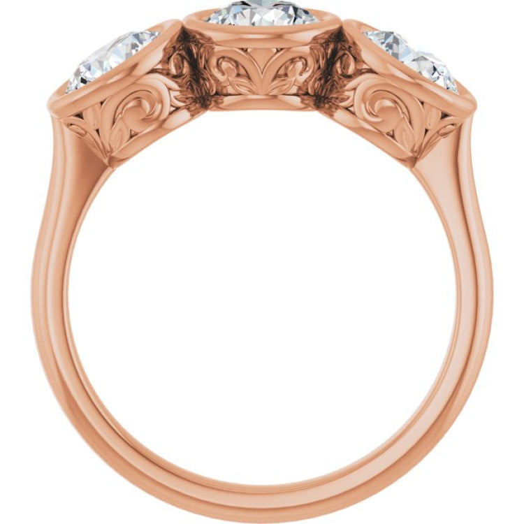 10K Rose Gold 1 3/4 CTW Lab-Grown Diamond Anniversary Band
