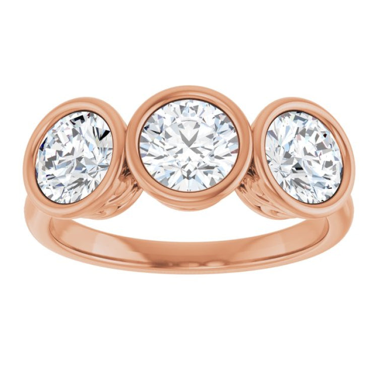 10K Rose Gold 1 3/4 CTW Lab-Grown Diamond Anniversary Band