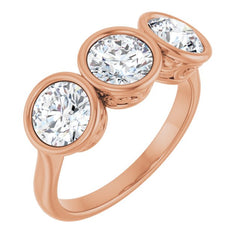 10K Rose Gold 2 1/5 CTW Lab-Grown Diamond Anniversary Band