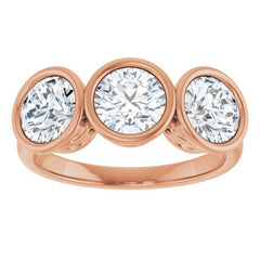 10K Rose Gold 2 1/5 CTW Lab-Grown Diamond Anniversary Band