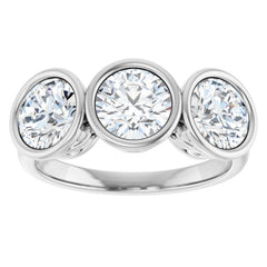 10K White Gold 2 3/8 CTW Lab-Grown Diamond Anniversary Band