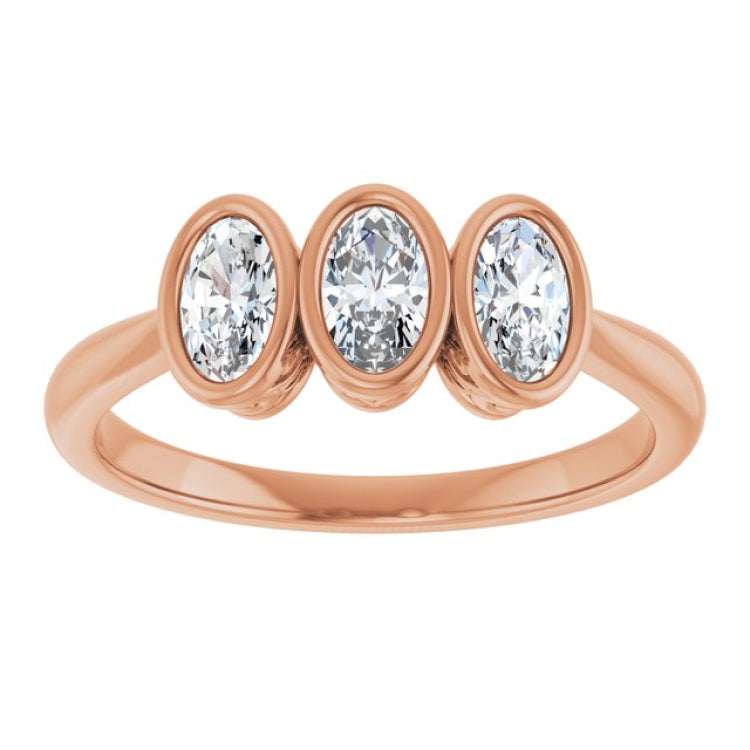 10K Rose Gold 1/2 CTW Lab-Grown Diamond Anniversary Band