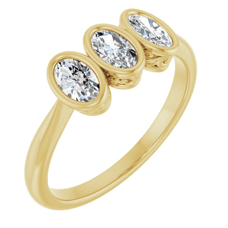 10K Yellow Gold 1/2 CTW Lab-Grown Diamond Anniversary Band