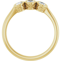 10K Yellow Gold 1/2 CTW Lab-Grown Diamond Anniversary Band
