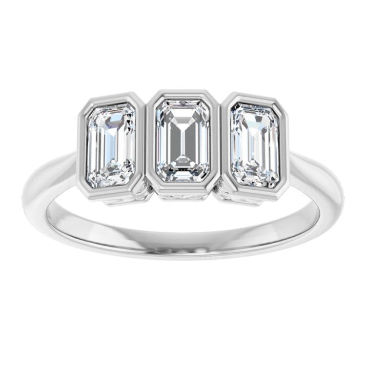 10K White Gold 9/10 CTW Lab-Grown Diamond Anniversary Band