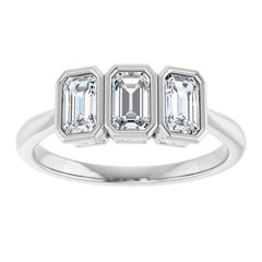 10K White Gold 9/10 CTW Lab-Grown Diamond Anniversary Band