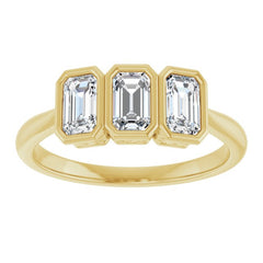 10K Yellow Gold 9/10 CTW Lab-Grown Diamond Anniversary Band