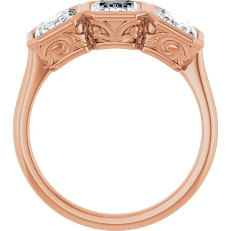 10K Rose Gold 3 CTW Lab-Grown Diamond Anniversary Band