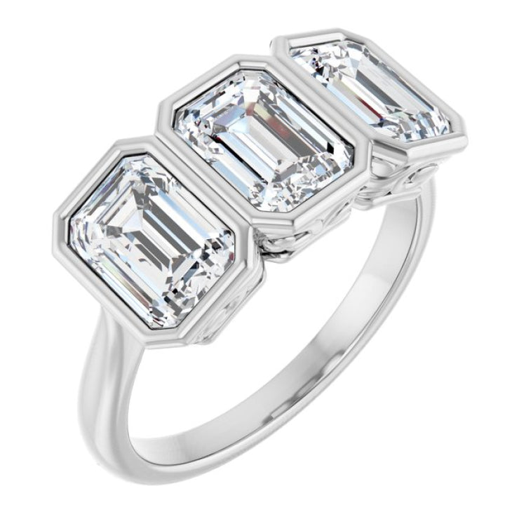 10K White Gold 3 CTW Lab-Grown Diamond Anniversary Band