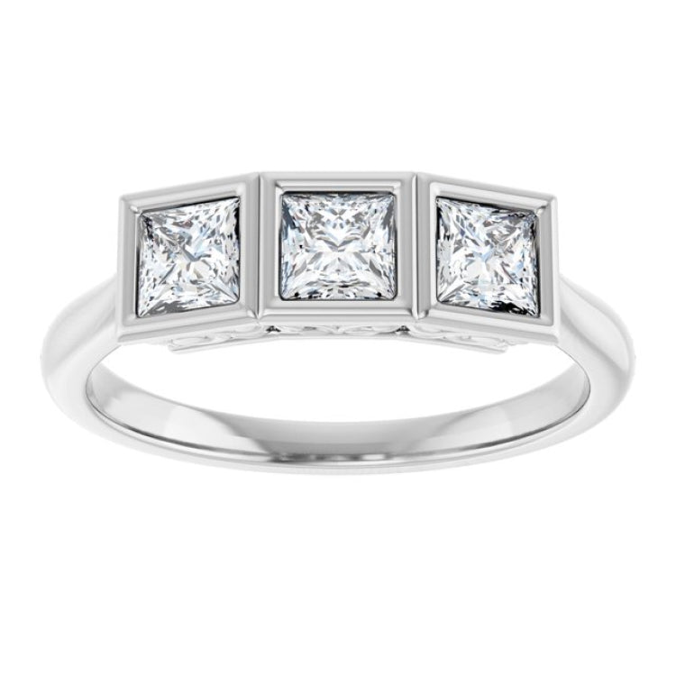 10K White Gold 7/8 CTW Lab-Grown Diamond Anniversary Band