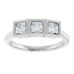 10K White Gold 7/8 CTW Lab-Grown Diamond Anniversary Band