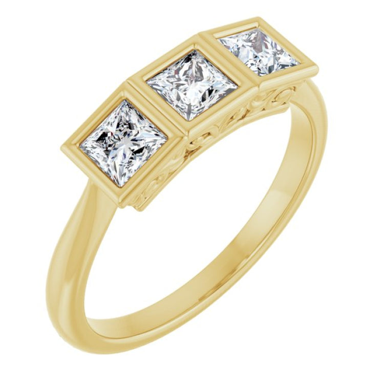 10K Yellow Gold 7/8 CTW Lab-Grown Diamond Anniversary Band