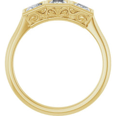 10K Yellow Gold 7/8 CTW Lab-Grown Diamond Anniversary Band