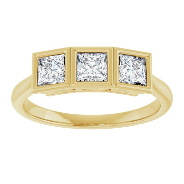 10K Yellow Gold 7/8 CTW Lab-Grown Diamond Anniversary Band