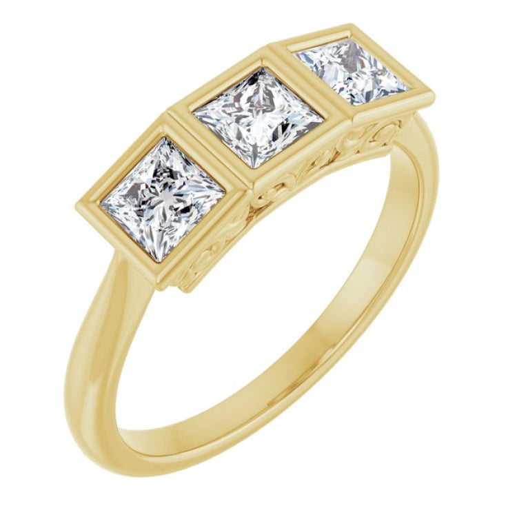 10K Yellow Gold 1 1/6 CTW Lab-Grown Diamond Anniversary Band