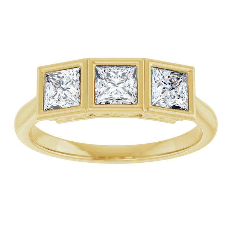 10K Yellow Gold 1 1/6 CTW Lab-Grown Diamond Anniversary Band