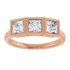 10K Rose Gold 1 1/5 CTW Lab-Grown Diamond Anniversary Band