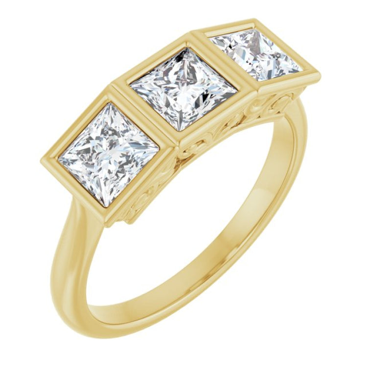 10K Yellow Gold 1 1/2 CTW Lab-Grown Diamond Anniversary Band