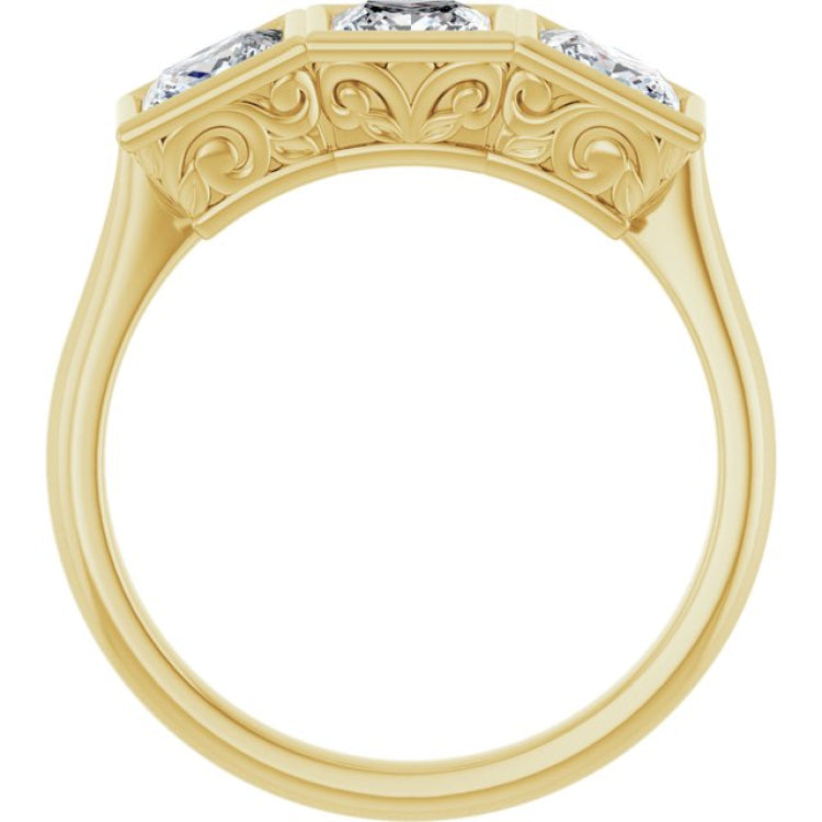 10K Yellow Gold 1 1/2 CTW Lab-Grown Diamond Anniversary Band