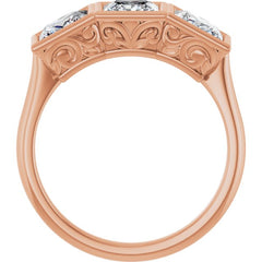 10K Rose Gold 2 1/4 CTW Lab-Grown Diamond Anniversary Band