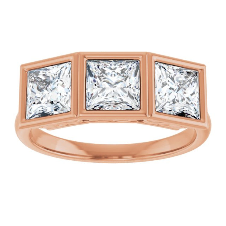 10K Rose Gold 2 1/4 CTW Lab-Grown Diamond Anniversary Band