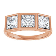 10K Rose Gold 2 1/4 CTW Lab-Grown Diamond Anniversary Band