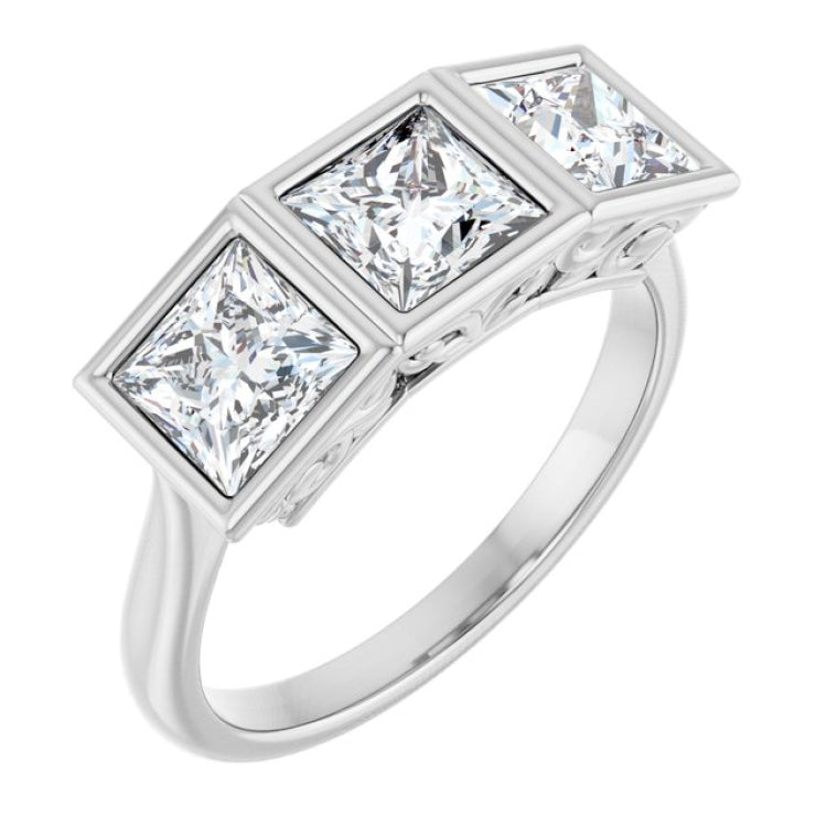 10K White Gold 2 1/4 CTW Lab-Grown Diamond Anniversary Band