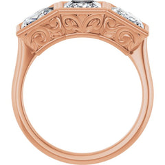 10K Rose Gold 3 1/5 CTW Lab-Grown Diamond Anniversary Band