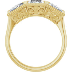 10K Yellow Gold 3 1/5 CTW Lab-Grown Diamond Anniversary Band