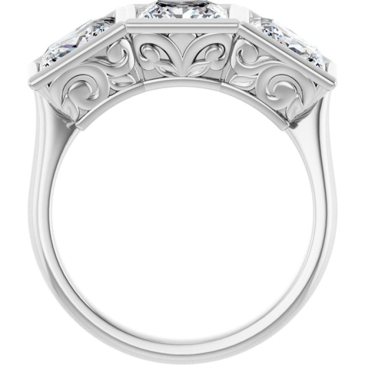 10K White Gold 4 1/5 CTW Lab-Grown Diamond Anniversary Band