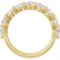 10K Yellow Gold 1 1/3 CTW Lab-Grown Diamond Anniversary Band